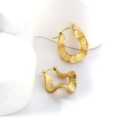 Luxury Vintage Square Hoop Earrings
