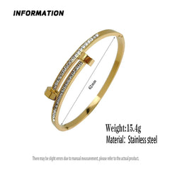 Premium Zircon Gold-plated Bracelet