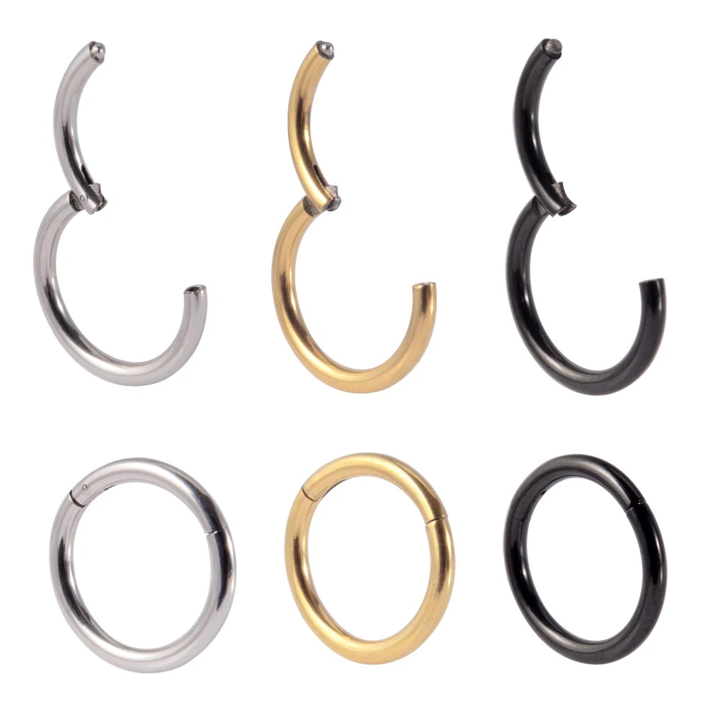 12-Piece Surgical Steel Piercing Set – Multi-Color Ear, Nose & Body Jewelry