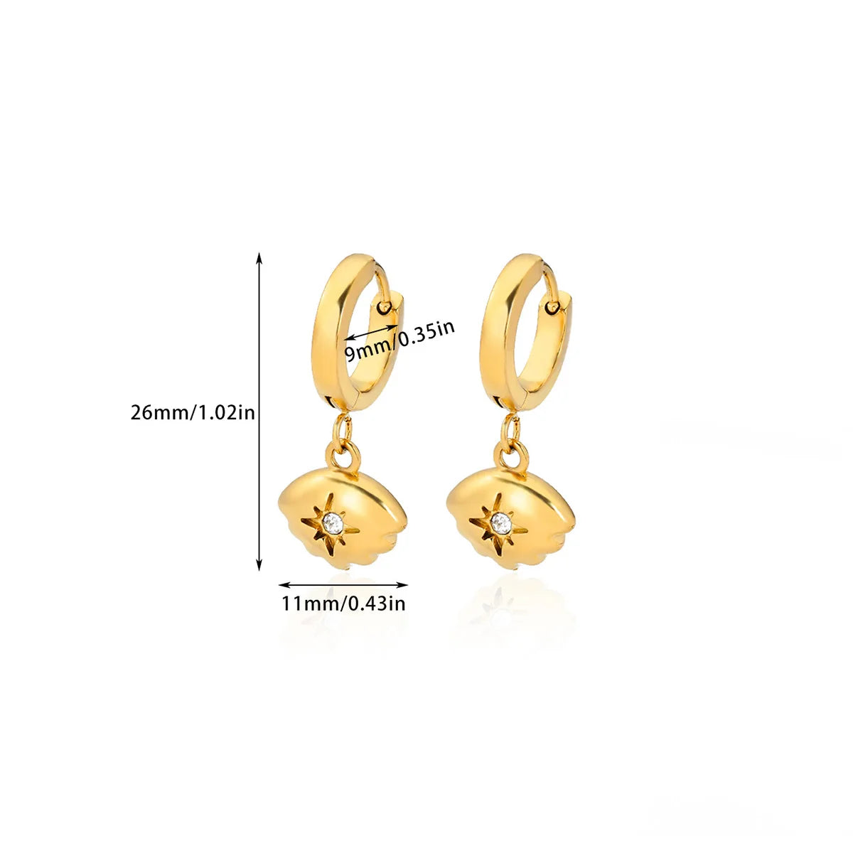 Elegant Gold Plated Earrings