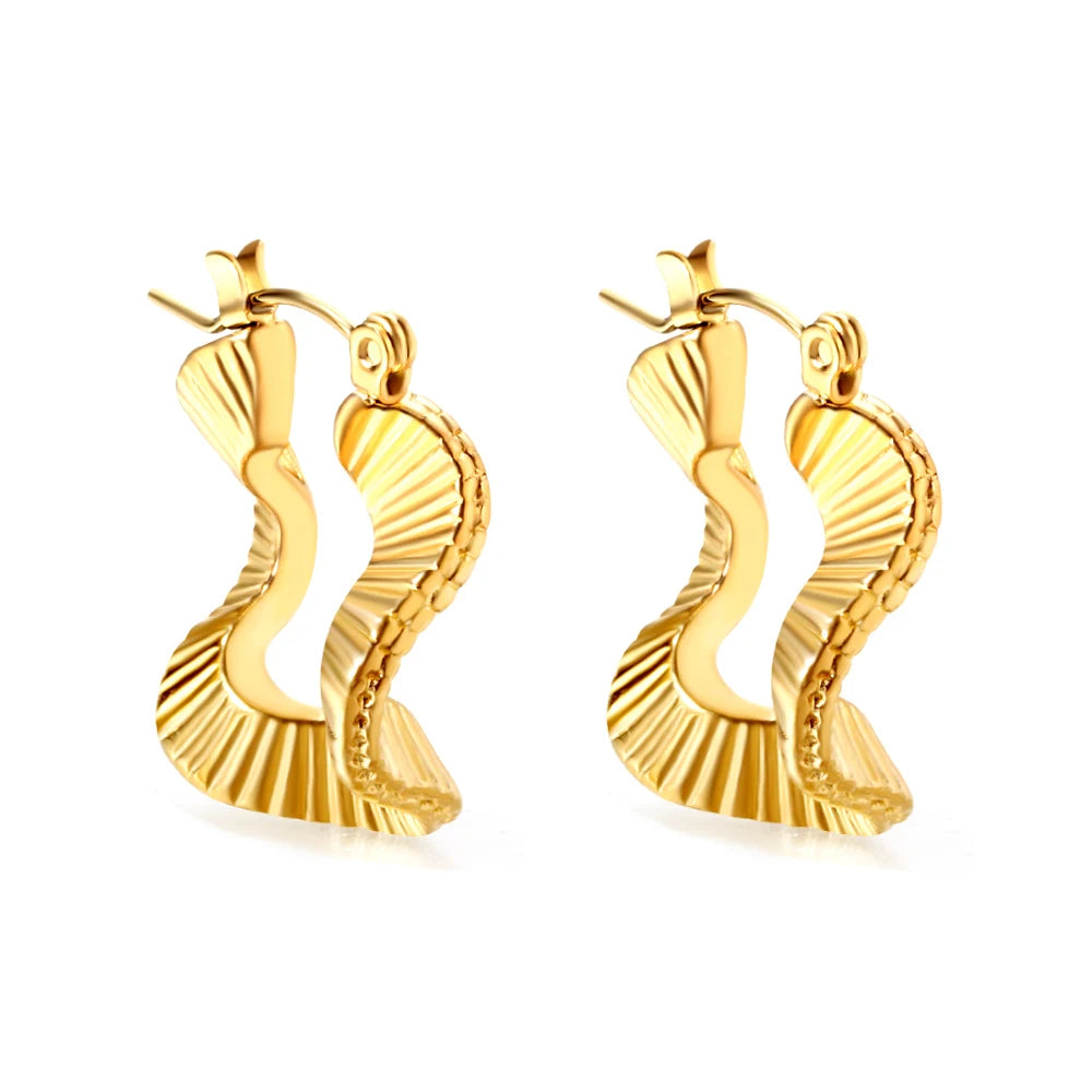Luxury Vintage Square Hoop Earrings