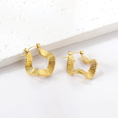 Luxury Vintage Square Hoop Earrings