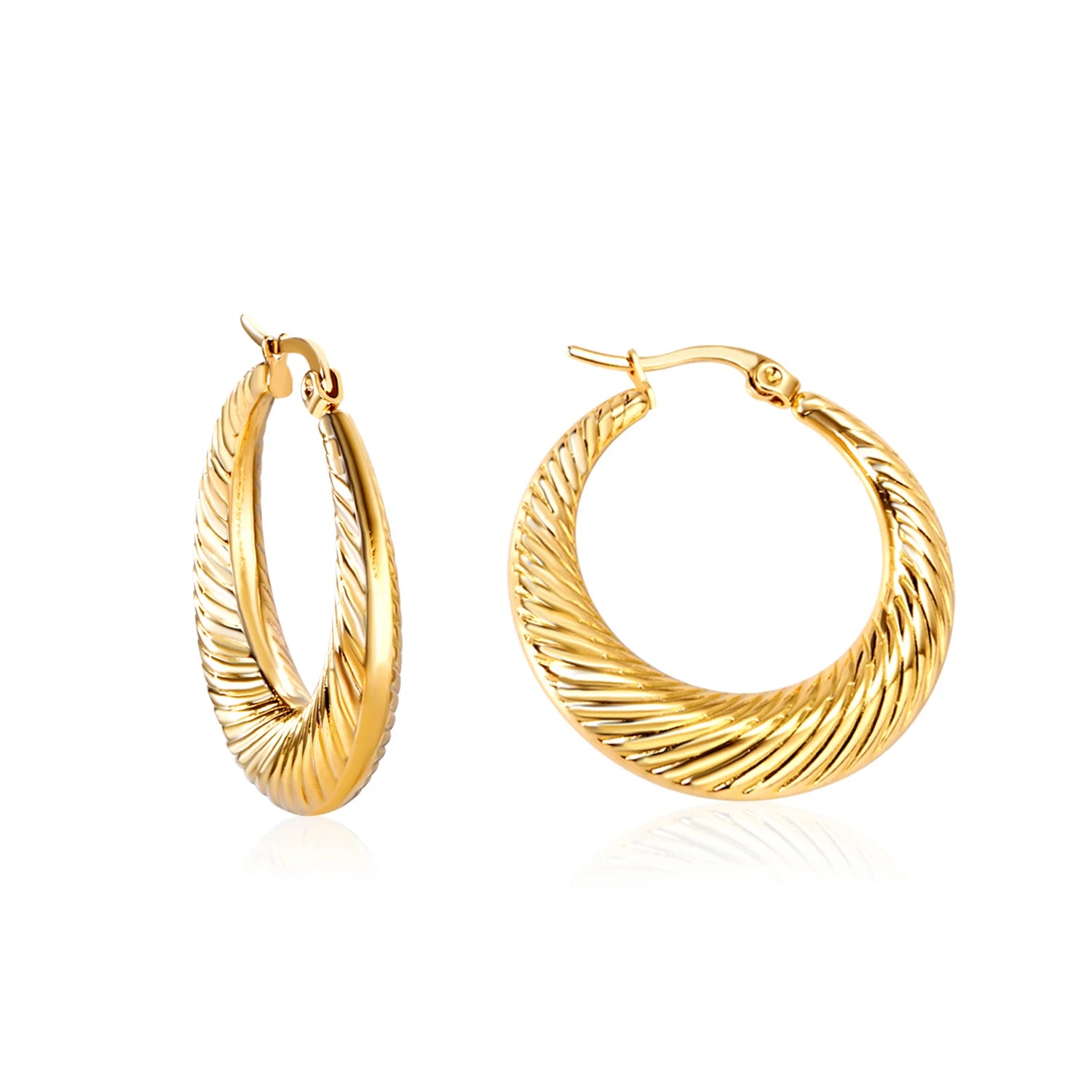Luxury Vintage Square Hoop Earrings