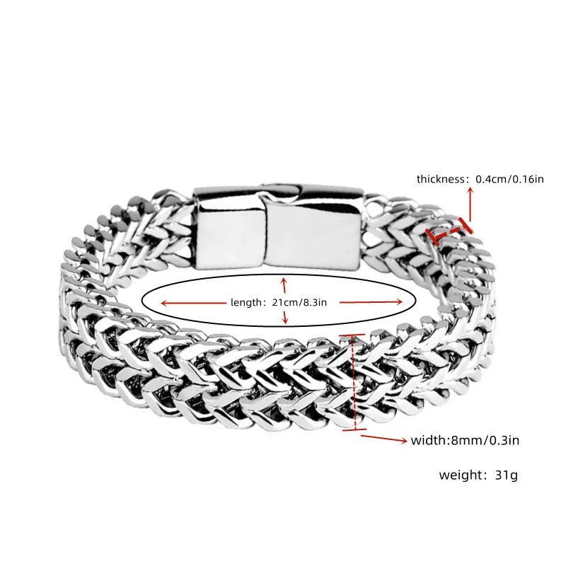 Magnetic Double Steel Bracelet