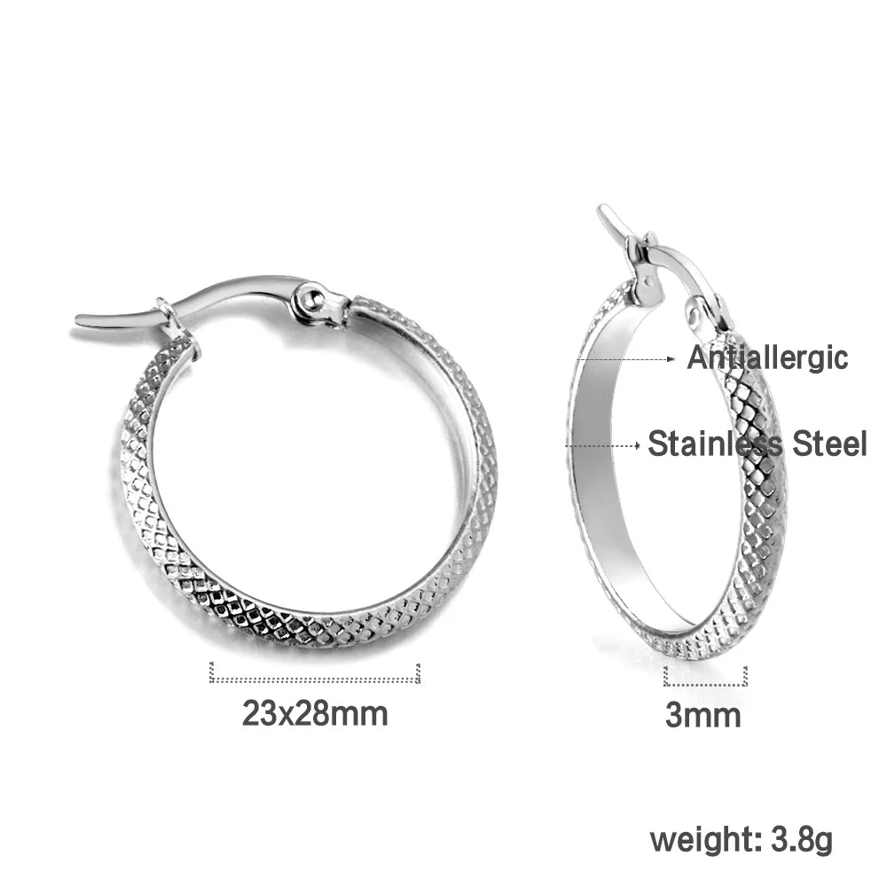 Luxury Vintage Square Hoop Earrings