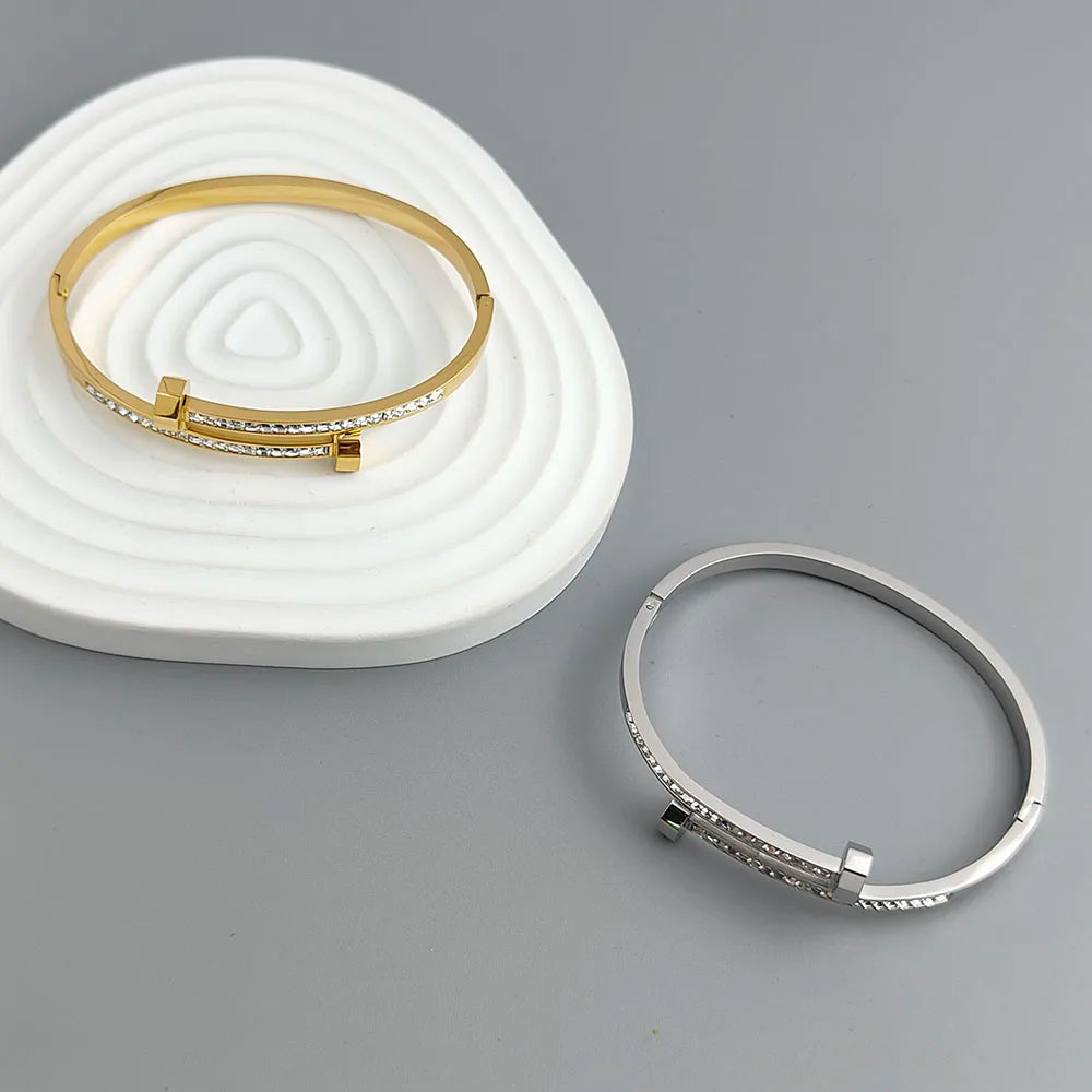 Premium Zircon Gold-plated Bracelet