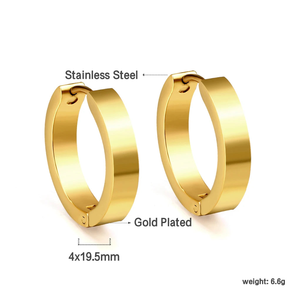 Luxury Vintage Square Hoop Earrings
