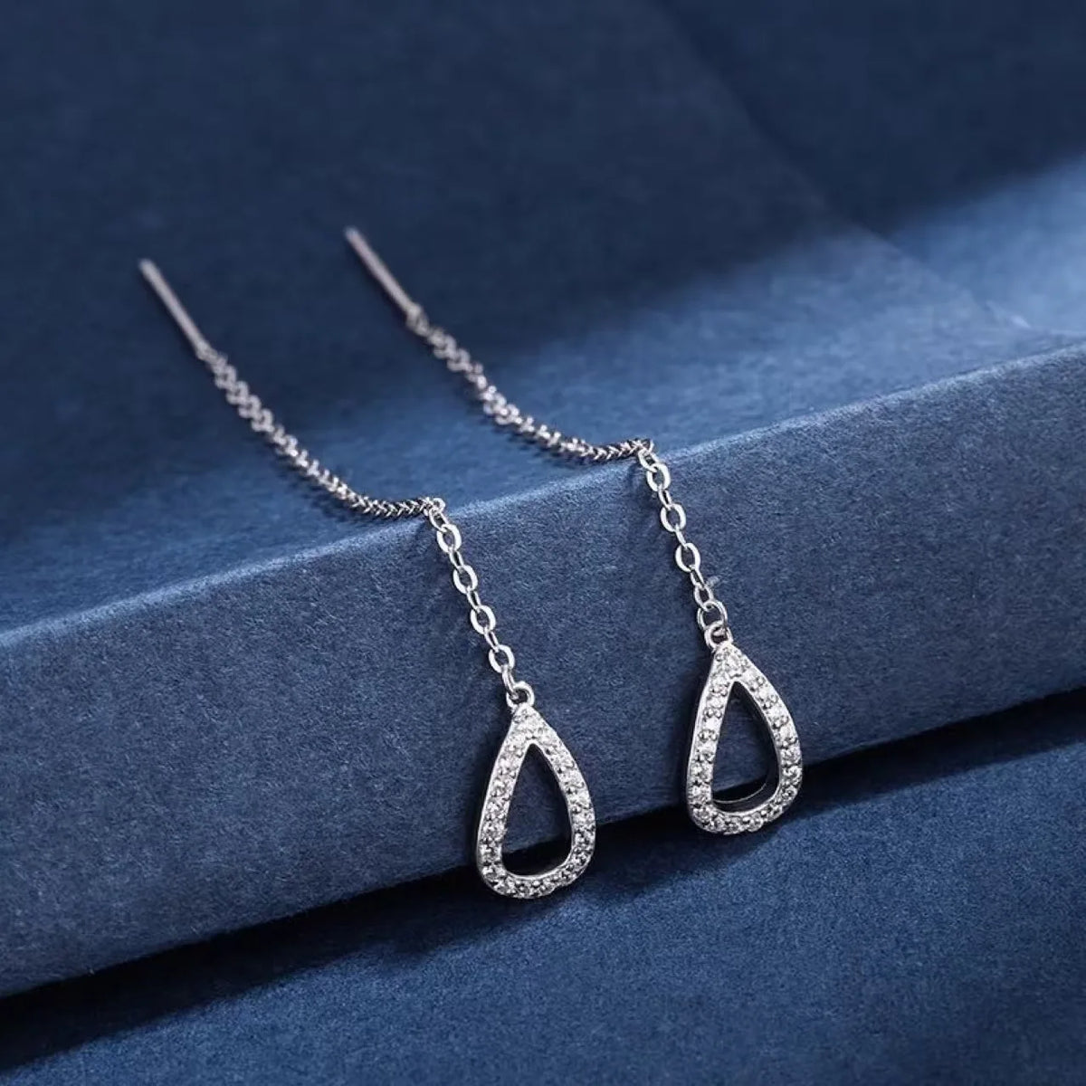 Elegant Water Drop Tassel Earrings – Long Fashion Jewelry for Women