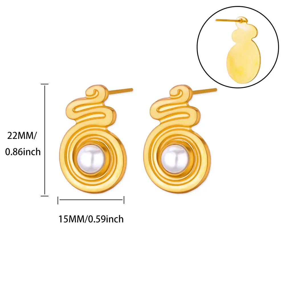 Elegant Gold Plated Earrings