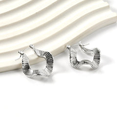 Luxury Vintage Square Hoop Earrings