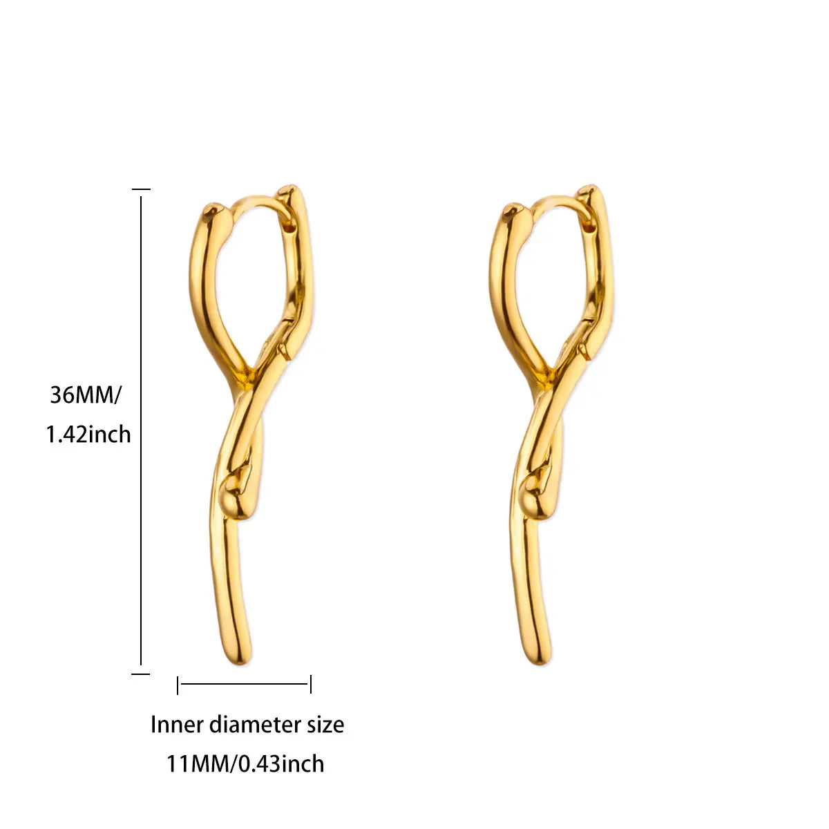 Elegant Gold Plated Earrings