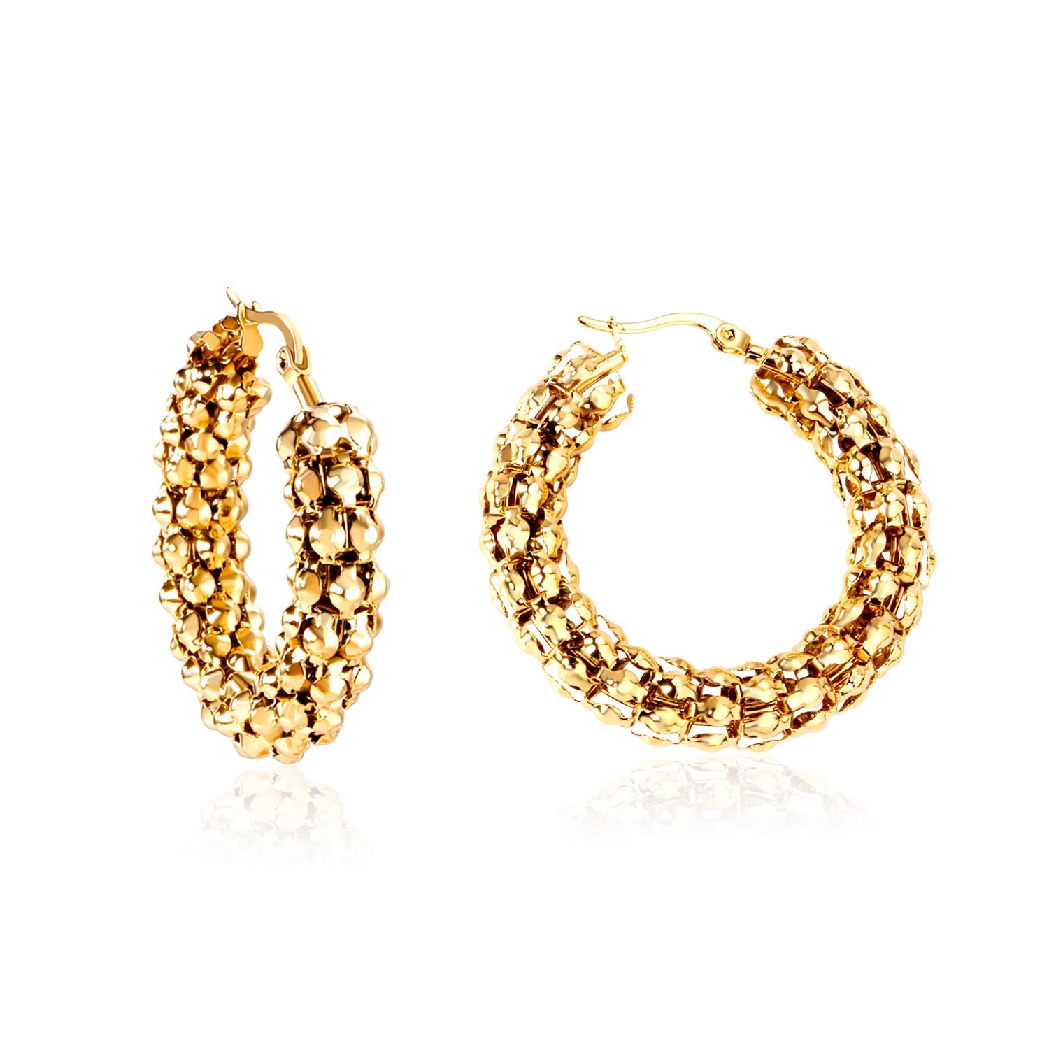 Luxury Vintage Square Hoop Earrings